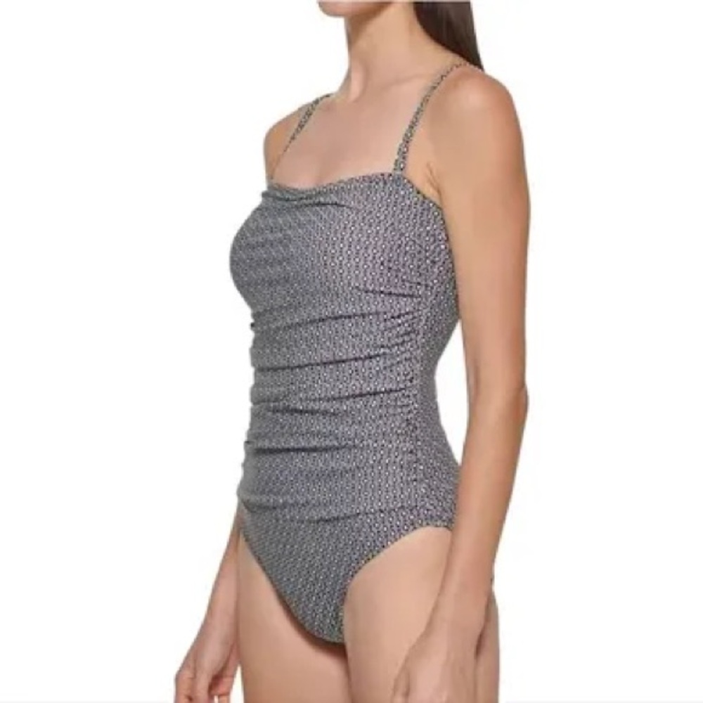 NWT DKNY Black and White Geometric One Piece